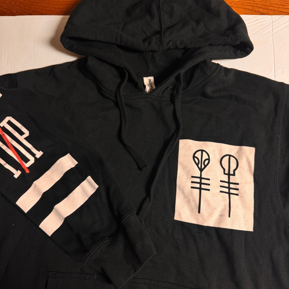 Twenty One‎ Pilots Band Hoodie Black Logo Graphics Band Merch Size S